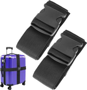 NIRMATSARAY 9.5ft x 1.5" luggage straps for suitcases Buckle for Traveling Bags, Bike-2pcs Luggage Strap