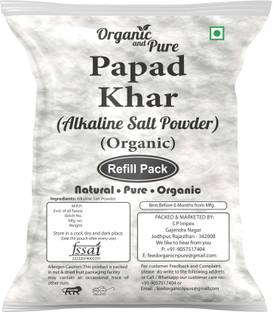 Organic and Pure Papad Khar Powder Sajji Khar Alkaline Salt Sajjige Papadio Karo Baking Soda Refi Pickling Salt