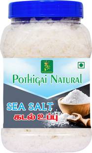 POTHIGAI NATURAL Indian Sea Salt 1000grams (Crystal) Traditionally Made 100% Natural Sea Salt