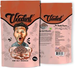 Veedint Pink Salt Granules 1 kg | Sendha Namak | Mineral-rich Salt for Healthy Cooking Himalayan Pink Salt