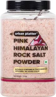 urban platter Pink Himalayan Rock Salt Powder Jar, 1.5kg Himalayan Pink Salt