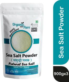 Organic and Pure Natural Sea Salt Powder Indian / Non-Iodised /for Vastu, Body Scrub, Decoration Sea Salt