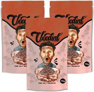 Veedint Pink Salt Granules 3 kg | Sendha Namak | Mineral-rich Salt for Healthy Cooking Himalayan Pink Salt