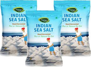 Thanjai iyerkai 3000g Indian Non Iodised Natural Sea Salt (Hand Harvested) for Healthy Cooking | Sea Salt