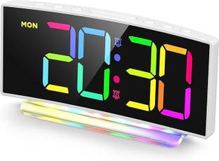 Kagbeni Analog-Digital Multicolor Clock