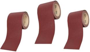max deals Sandpaper Combo Pack of Grit size 60, 80 & 120 ( Length -2 Meters each ) Ceramic Aluminum Oxide Sandpaper