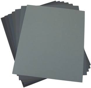 onneyretail Sand Paper Wet or Dry (Black) - Set 6 SheetS Emery Sandpaper