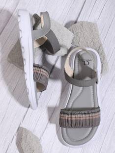 CARLTON LONDON Women's Elastic Strap Comfort Sandals Women Flats