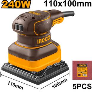 INGCO PS2416 Palm sander 4inch with 5 Pcs sand papers INGCO PS2416 Palm sander 4inch with 5 Pcs sand papers 4 inch Oscillating Spindle Sander