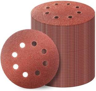 TOOLBUX 50Pcs 5" VelcroDisc of 120Grit Superior Quality 5 inch Disc Sander