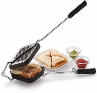 AditiGanga Grill Square Shape Sandwich Maker Black Toast