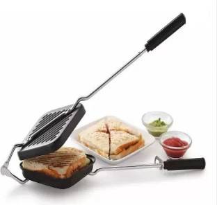 BLLUEX Premium Non-Stick Aluminium Grill Sandwich Toaster/Sandwich Maker/Gas Grill