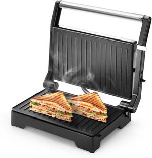 Longway Crisp Master 1000 W Panini Sandwich Maker, Toaster & Grill