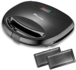 truTRTL Delight Grill Sandwich Maker with German GREBLON coating Non-Stick Plates Grill