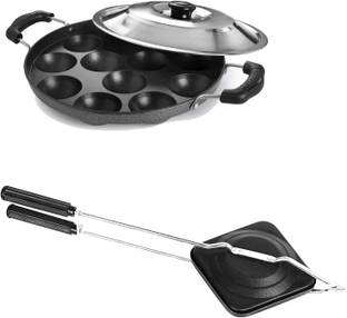 HM EVOTEK Sandwich Gas Toaster Regular & 12 Cavity Appam Patra with Stainless Steel Lid K4 0 W Pop Up Toaster