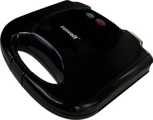 ZunVolt by ZunVolt Sandwich Maker - 750W Power, Non-Stick Plates, Adjustable Thermostat, Grill & Toast