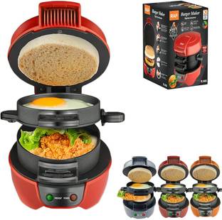 Samusagya by Burger Maker 2-in-1 Hamburger Machine - Multi-Purpose Non-Stick Burger Maker Waffle