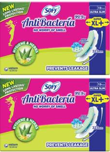 SOFY AntiBacteria ULTRA SLIM SUPER XL+ ( 30 pads - 323mm ) Sanitary Pad