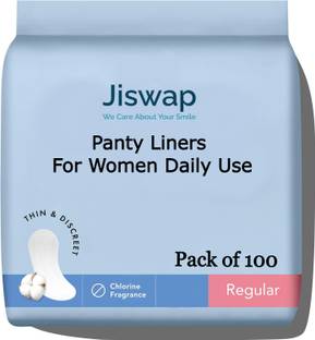 Jiswap Panty Liners For Women Daily Use, Cottony-Soft Surface With 185mm Wide, Pantyliner