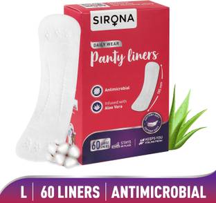 SIRONA Dry Comfort Ultra-Thin Daily Use Panty Liners for Women - Large Pantyliner