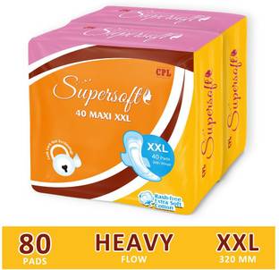 CPL SUPERSOFT XXL MAXI SECURE PREMIUM 40 PADS(COMBO 2) Sanitary Pad