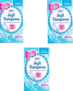 SOFY Soft Tampons Regular 10 pcs pack of 3 Sanitary Pad