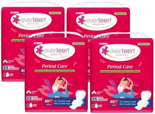 everteen Period Care XXL Soft with Neem-Safflower - (40 Pads Each) Sanitary Pad