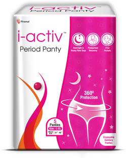 आई-एक्टिव Period Panty, Disposable-size -31" to 48" - Pack of 5
