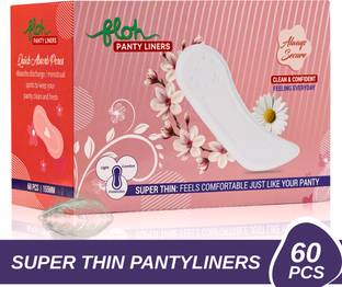 Floh Panty Liners For Women Daily Use (Pack of 60), 155mm Protection Against Leakage Pantyliner