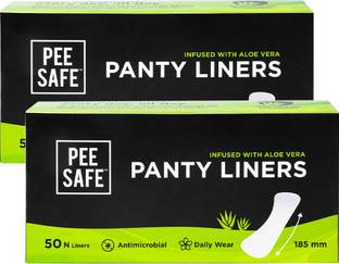 Pee Safe Aloe Vera Panty Liners For Women | Curvy Design For Extra Comfort Pantyliner