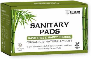 Chesta Bamboo Fiber Sanitary Pads - (Pack Of 20 Pads-XL-290mm ) Sanitary Pad