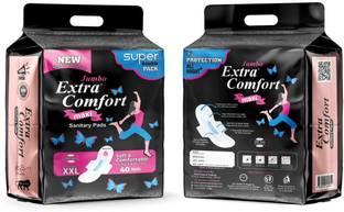 jumbo extra comfort Super Saver Pack 80 pad [Pack of 2] Sanitary Pad