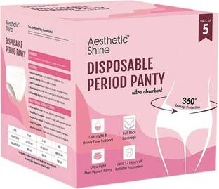 Aesthetic Shine Disposable Period Panties | L-XL | Leak-Proof Protection For Heavy-Flow Nights Sanitary Pad