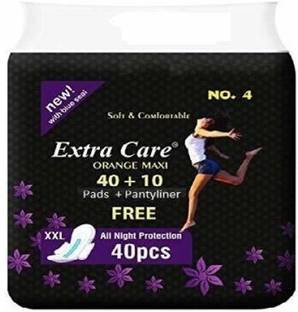 Hipstop Extra Care XXL - Sanitary Pads (40+10 Pantyliners ) Sanitary Pad