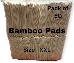 Huzzah Bamboo Pads- 100% Organic Biodegradable Pads - XXL Size- 50N Sanitary Pad