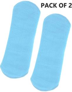 CareDone Reusable and Washable SkyBlue Cotton Menstrual cloth pad (Extra Large,Pack of 2) Pantyliner