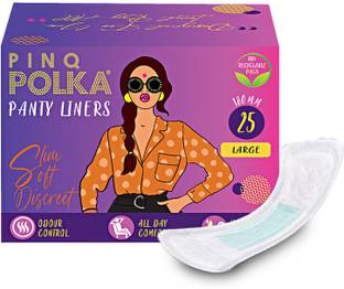 PINQ POLKA Premium Ultra Thin Cotton Soft Large Pantyliners for Discharge (Combo of 1) Pantyliner
