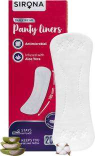 SIRONA Dry Comfort Daily Use Panty Liners for Women, Large Pantyliner