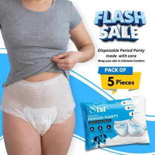 SIZI Maternity Sanitary Pads After Delivery, Disposable Panties for Women , Pack Of 5 Sanitary Pad