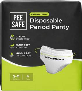 Pee Safe Disposable Period Panties for Women Leak Proof |S-M| 360° Protection Sanitary Pad