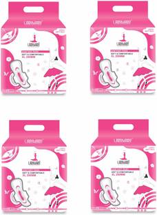 Ladywady XL Extra Soft and Premium Sanitary Pads - 4 Pack (160 Pads, 290mm) Sanitary Pad