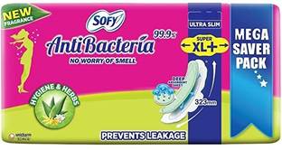 SOFY Antibacterial Sanitary Pads - 44 Pieces (Super XL Plus) Sanitary Pad