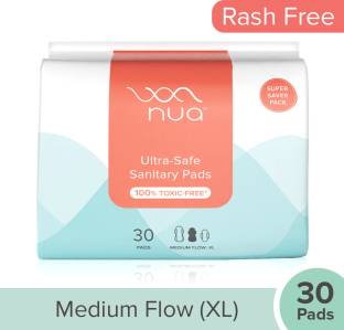 Nua Ultra Safe|SUPER SAVER PACK|Medium Flow - XL| Sanitary Pad