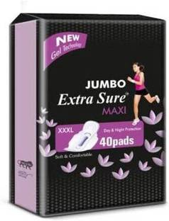 Extra Sure MAXI JUMBO PROTECTION LONG NIGHT PROTECTION Sanitary Pad