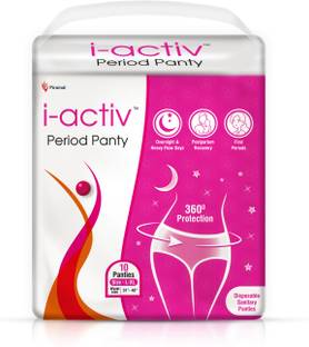 i-activ Period Panty, Disposable| size -31" to 48" - Pack of 10 Sanitary Pad