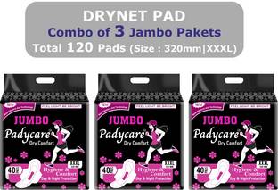 Padycare Anti Bacterial Sanitary Pads for Women with Wings | Dry & Net, Soft & Comfortab Sanitary Pad