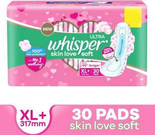 Whisper ULTRA SKIN LOVE SOFT XL+, COTTONY SOFT Sanitary Pad