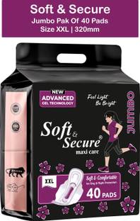 soft & secure StayDry Maxi Pad XXL of 1 Packs (40 pads) Sanitary Pad