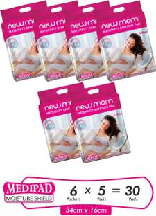 Newmom Disposable Maternity pads -Medi, Pack of 5*6 Sanitary Pad