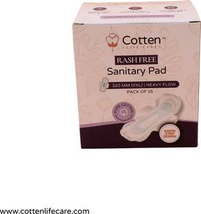 cotten life care SANITARY PADS HEAVY FLOW 320 mm | 15 PADS Sanitary Pad